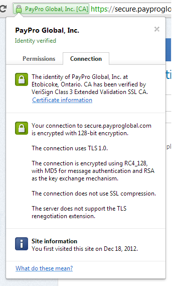 PayProg Global SSL certificate