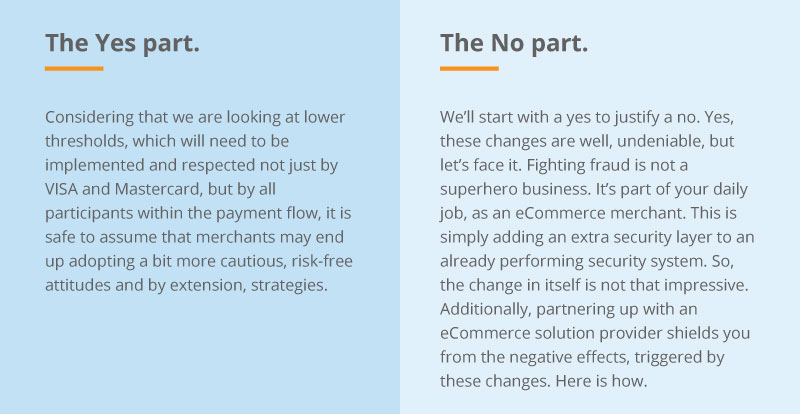 yes and no of Lower thresholds set by VISA & Mastercard