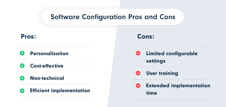 Software Configuration Cons and Pros