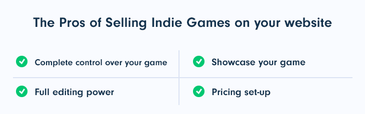 Pros of Selling Indie Games on Your Website