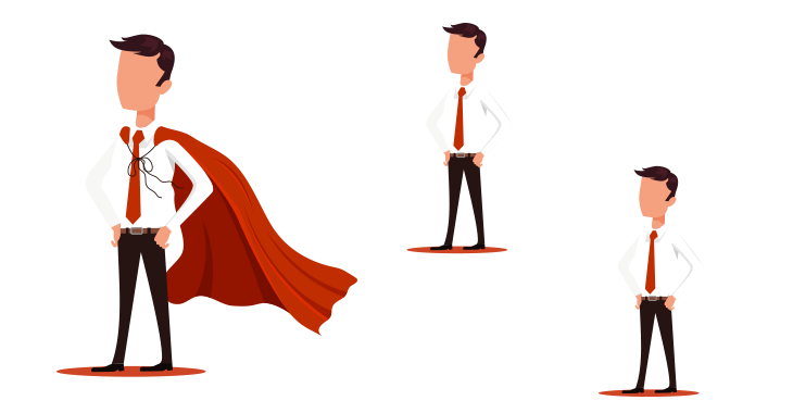  red cape among white ones: B2B with a twist