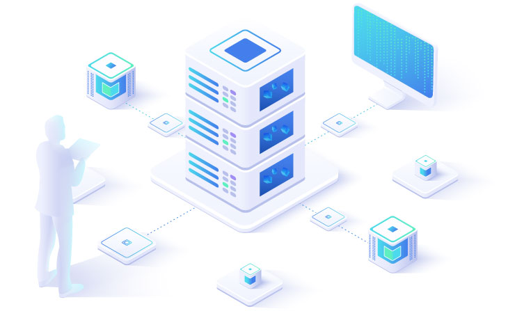 vector image of saas structure